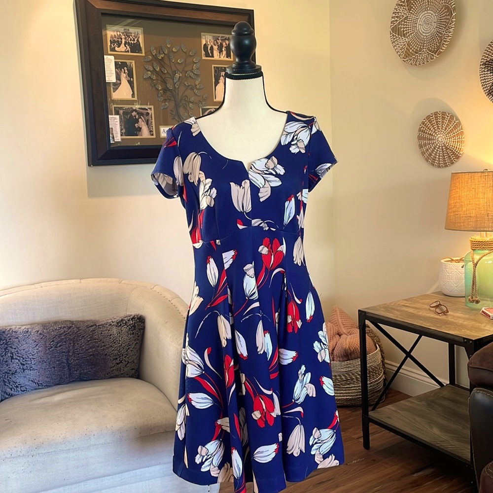 Blue Floral Dress